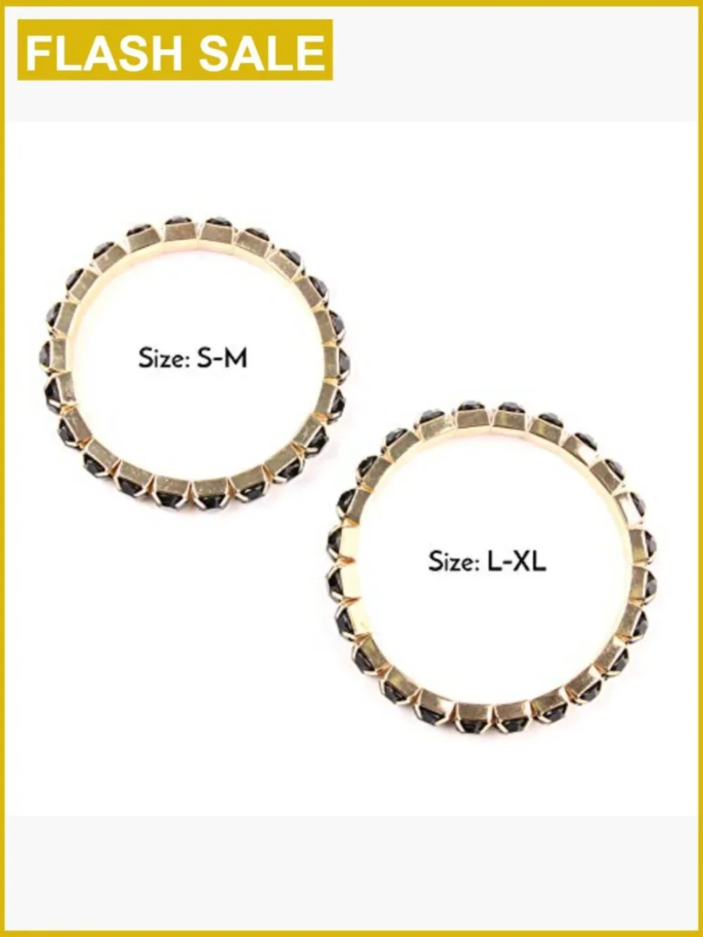 Stretch Beaded Stackable Bracelets Set - Layering Bangles